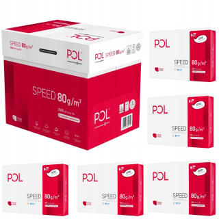 Kancelársky papier PolSpeed, formát A4, 80g, 2500 listov